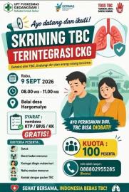 PENGUMUMAN SKRINING TBC TERINTEGRASI CKG